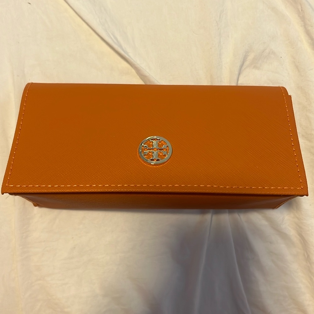 Tory Burch glasses case.